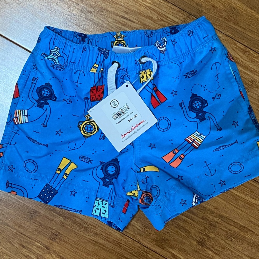 Hanna Andersson Boys swim shorts 80/85